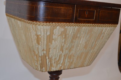 Lot 304 - Regency mahogany Sewing Table