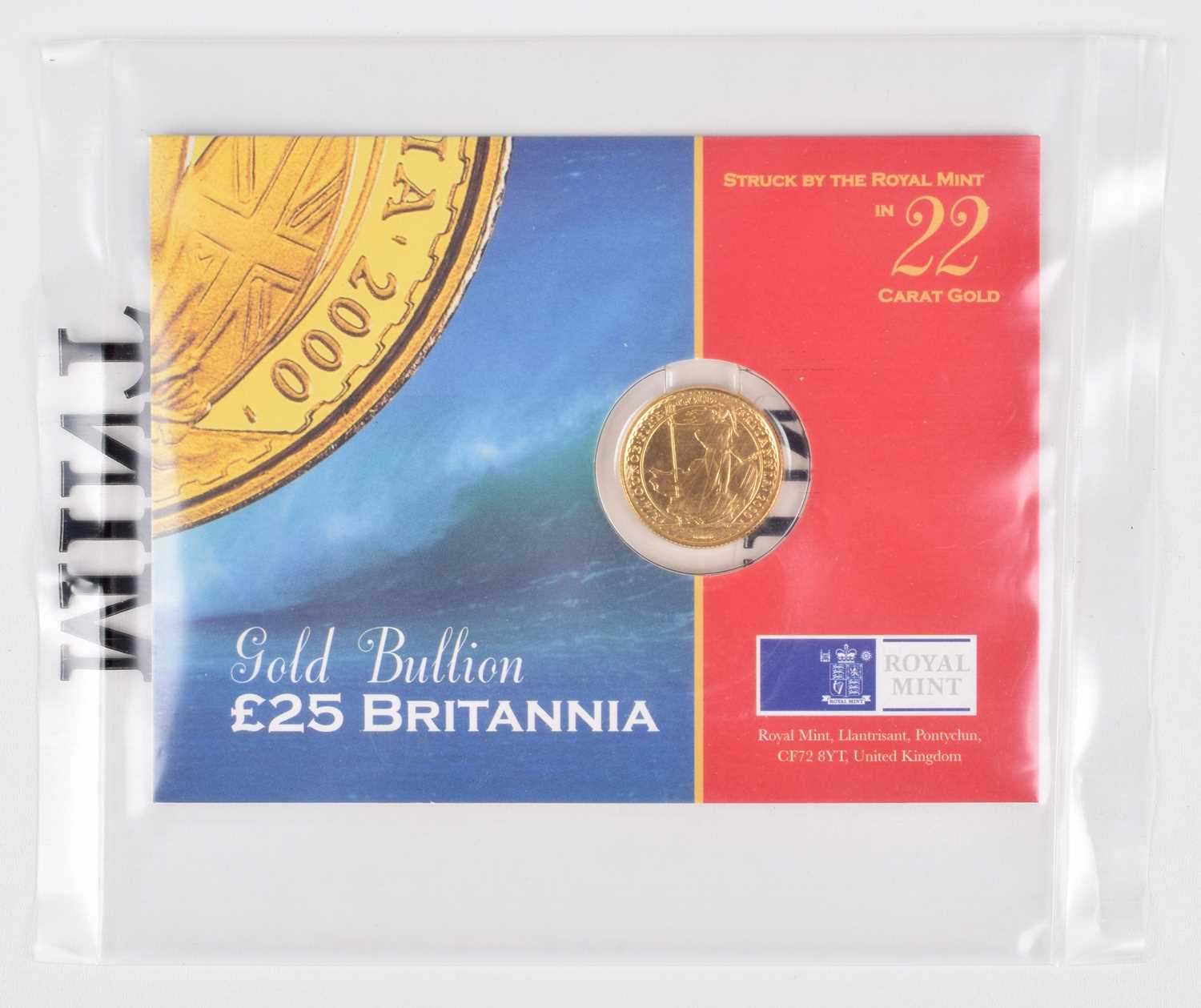 Lot 73 - Elizabeth II, Gold Bullion £25 Britannia, 2000, Royal Mint.