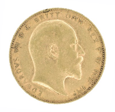 Lot 75 - King Edward VII, Sovereign, 1910.