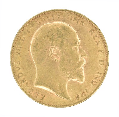 Lot 102 - King Edward VII, Sovereign, 1909.