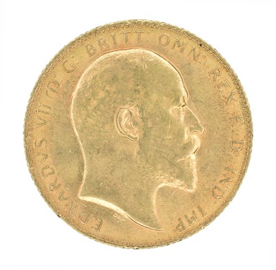 Lot 179 - King Edward VII, Sovereign, 1909.