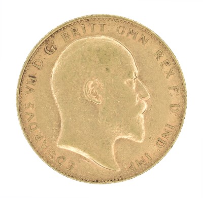 Lot 226 - King Edward VII, Sovereign, 1909.
