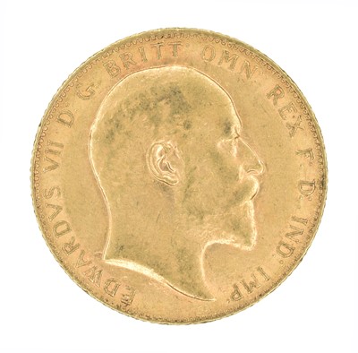 Lot 143 - King Edward VII, Sovereign, 1909.