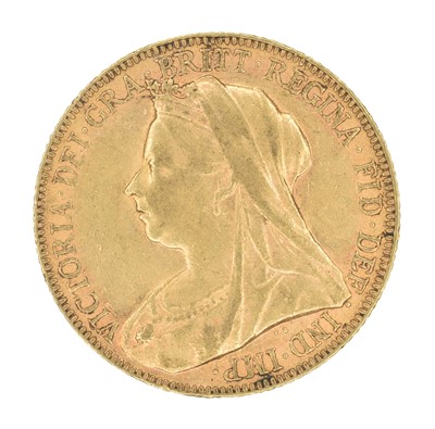 Lot 216 - Queen Victoria, Sovereign, 1900.