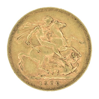 Lot 99 - Queen Victoria, Sovereign, 1900, Melbourne Mint.