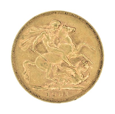 Lot 207 - Queen Victoria, Sovereign, 1901, Perth Mint.