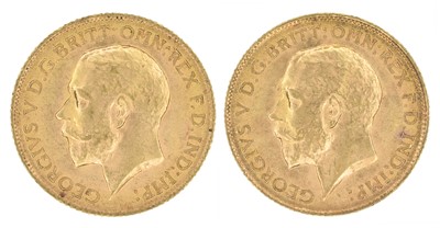 Lot 168 - Two King George V, Half-Sovereigns, 1913 and 1914 (2).