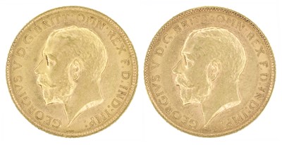 Lot 113 - Two King George V, Half-Sovereigns, 1913 and 1914 (2).