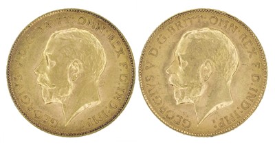 Lot 169 - Two King George V, Half-Sovereigns, 1913 and 1914 (2).