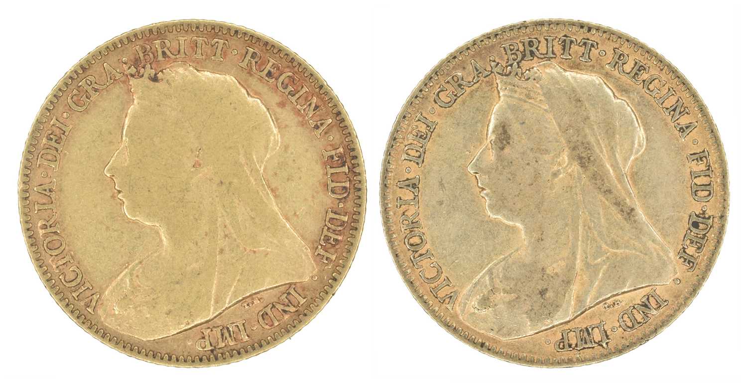 Lot 34 - Two Queen Victoria, Half-Sovereigns, 1896 and 1897 (2).