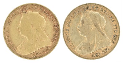 Lot 34 - Two Queen Victoria, Half-Sovereigns, 1896 and 1897 (2).