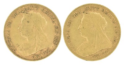 Lot 166 - Two Queen Victoria, Half-Sovereigns, 1894 and 1895 (2).