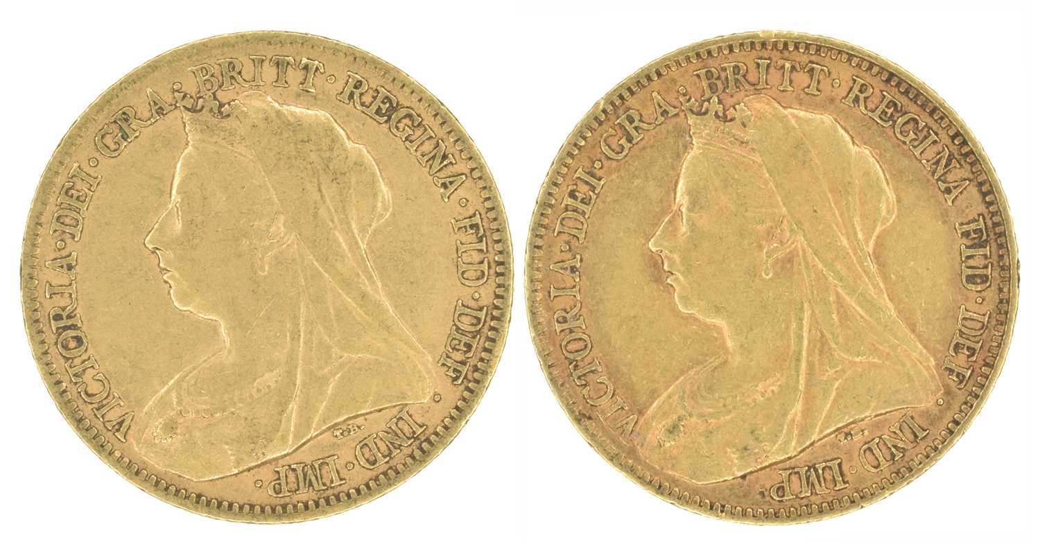 Lot 176 - Two Queen Victoria, Half-Sovereigns, 1900 and 1901 (2).