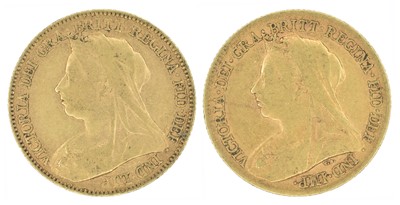 Lot 180 - Two Queen Victoria, Half-Sovereigns, 1897 and 1898 (2).