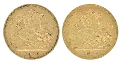 Lot 180 - Two Queen Victoria, Half-Sovereigns, 1897 and 1898 (2).