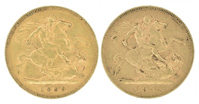 Lot 108 - Two Queen Victoria, Half-Sovereigns, 1898 and 1899 (2).