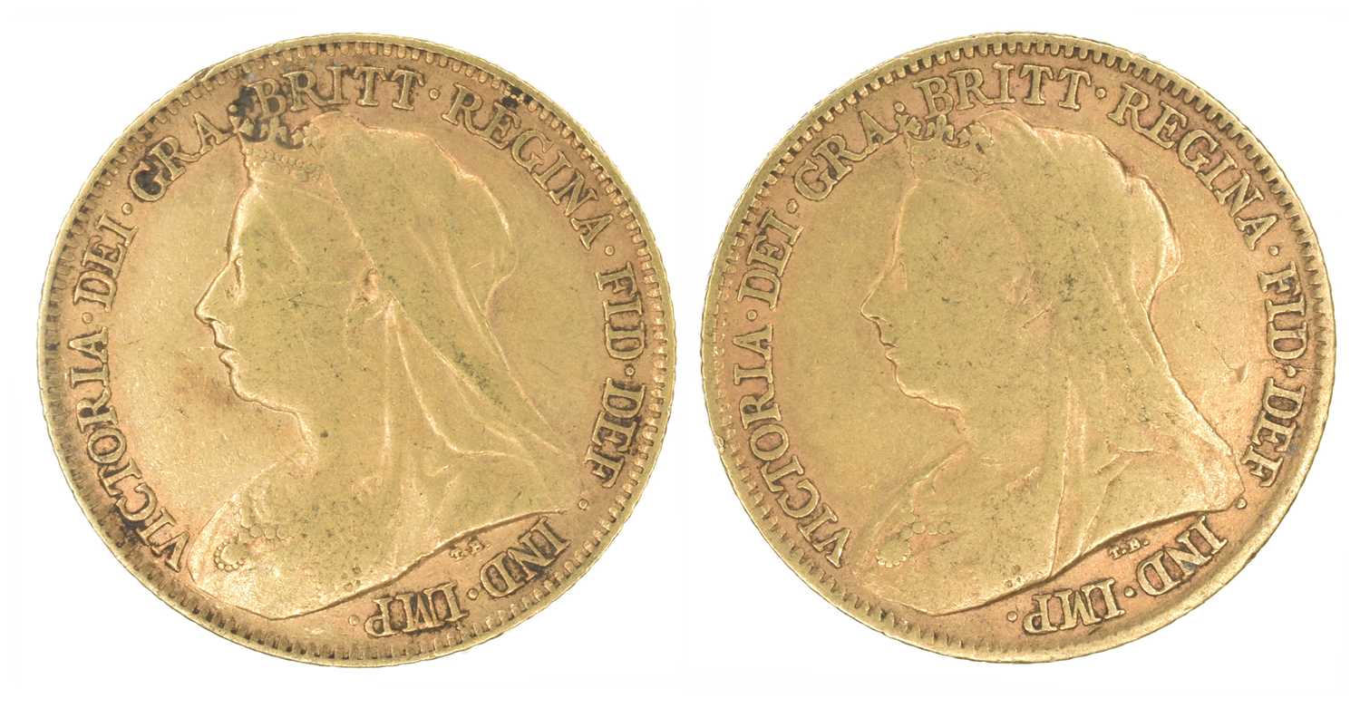 Lot 159 - Two Queen Victoria, Half-Sovereigns, 1896 and 1897 (2).