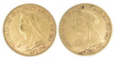 Lot 188 - Two Queen Victoria, Half-Sovereigns, 1893 and 1894 (2).