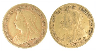 Lot 196 - Two Queen Victoria, Half-Sovereigns, 1898 and 1899 (2).