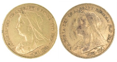 Lot 137 - Two Queen Victoria, Half-Sovereigns, 1896 and 1899 (2).