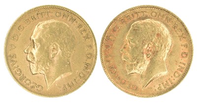 Lot 145 - Two King George V, Half-Sovereigns, 1911 and 1914 (2).