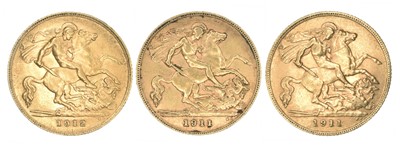 Lot 158 - Three King George V, Half-Sovereigns, 1911 (2) and 1912 (3).