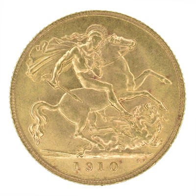 Lot 183 - King Edward VII, Half-Sovereign, 1910.
