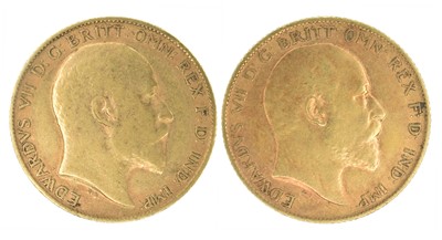 Lot 26 - Two King Edward VII, Half-Sovereigns, 1902 and 1904 (2).