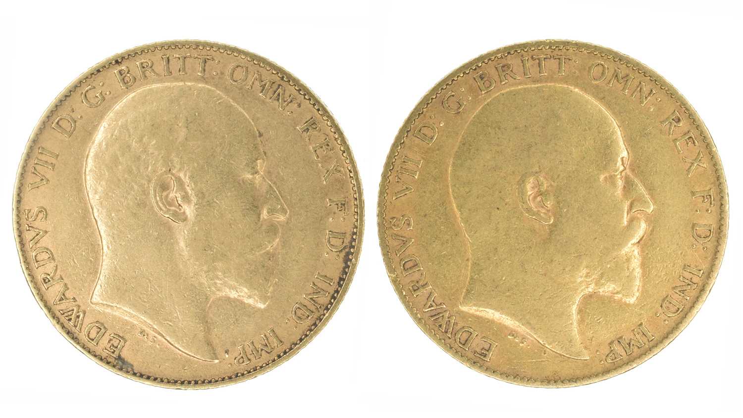 Lot 35 - Two King Edward VII, Half-Sovereigns, 1902 (2).