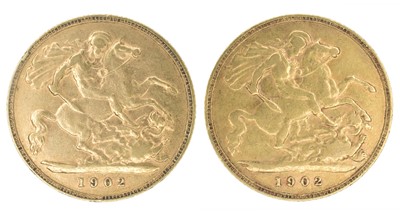 Lot 35 - Two King Edward VII, Half-Sovereigns, 1902 (2).