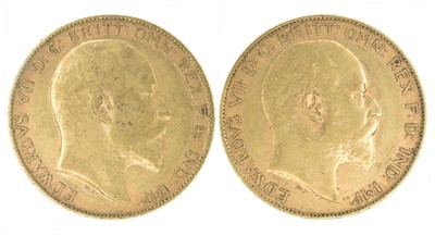 Lot 62 - Two King Edward VII, Half-Sovereigns, 1902 (2).