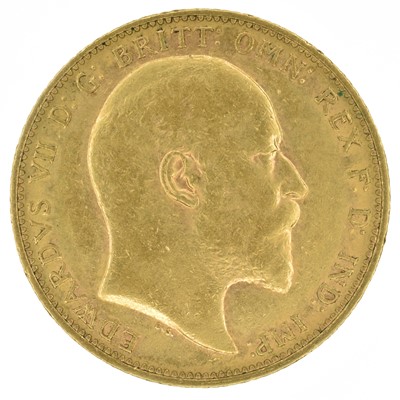 Lot 45 - King Edward VII, Sovereign, 1905, Melbourne Mint.
