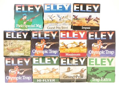 Lot 354 - Eleven boxes of Eley 12 bore shotgun cartridges LICENCE REQUIRED