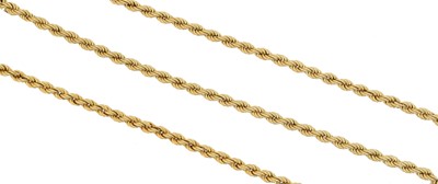 Lot 43 - A 9ct gold chain necklace and bracelet