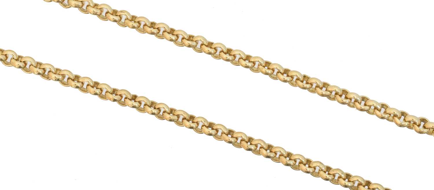 Lot 100 - A 9ct gold chain necklace