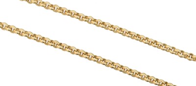 Lot 100 - A 9ct gold chain necklace