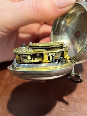 Lot 214 - An 18th century pair cased pocket watch by Adam Costen