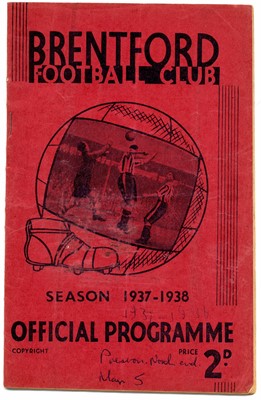 Lot Four Brentford Football Club home programmes