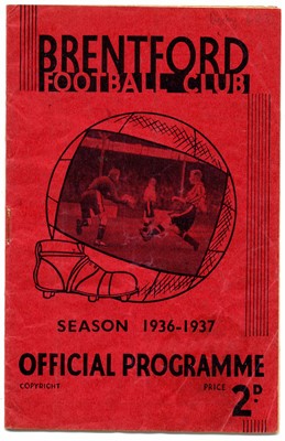 Lot Four Brentford Football Club home programmes