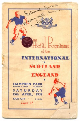 Lot 119 - England National Football Team and Schoolboys programmes