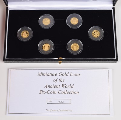 Lot 16 - Royal Mint "Miniature Gold Icons of the Ancient World Six-Coin Collection".