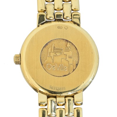 Lot 195 - An 18ct gold Omega De Ville quartz wristwatch