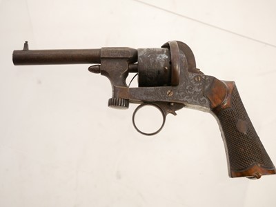 Lot Belgian pinfire revolver