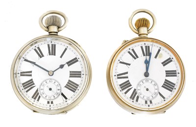 Lot 225 - Two goliath pocket watches