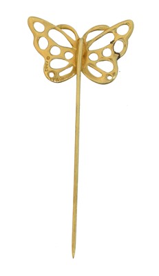 Lot 40 - A butterfly stickpin by Angela Cummings for Tiffany & Co.