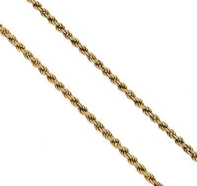 Lot 42 - A 9ct gold chain necklace