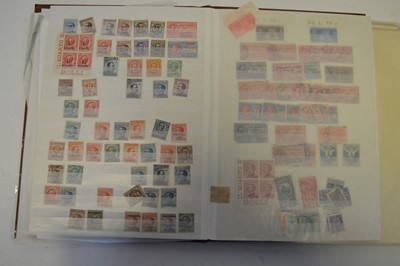 Lot 95 - Stamps in a safe binder and brown stock book