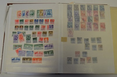 Lot 95 - Stamps in a safe binder and brown stock book