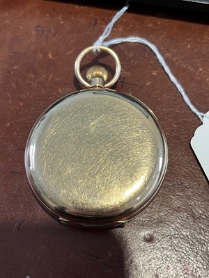 Lot 229 - A 9ct gold hunter pocket watch by W. Elliot, Fleetwood