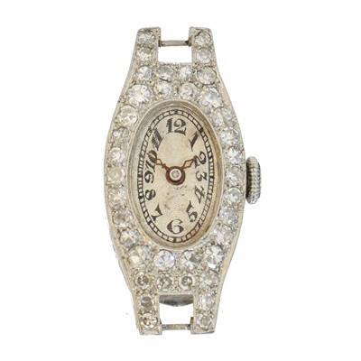 Lot 173 - An early 20th century diamond cocktail watch